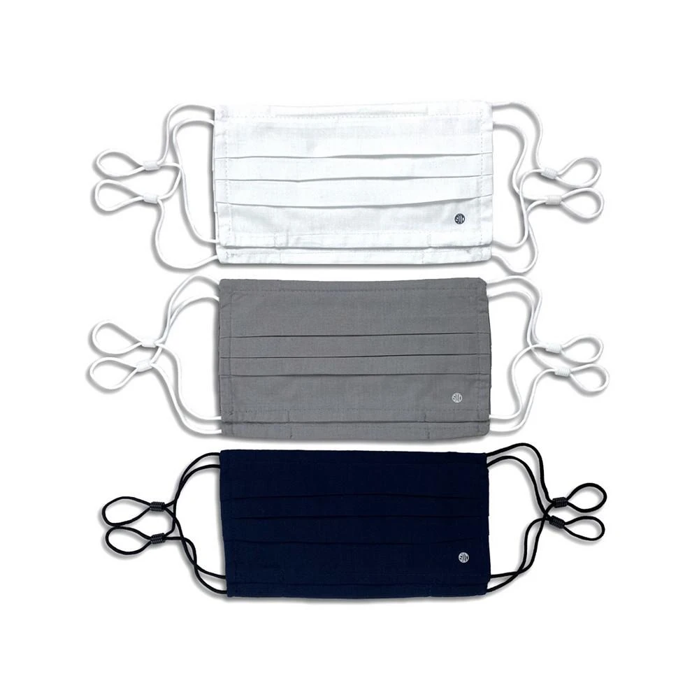 商品Society of Threads|Unisex Pleated Face Mask Solid 6-Pack,价格¥75,第1张图片