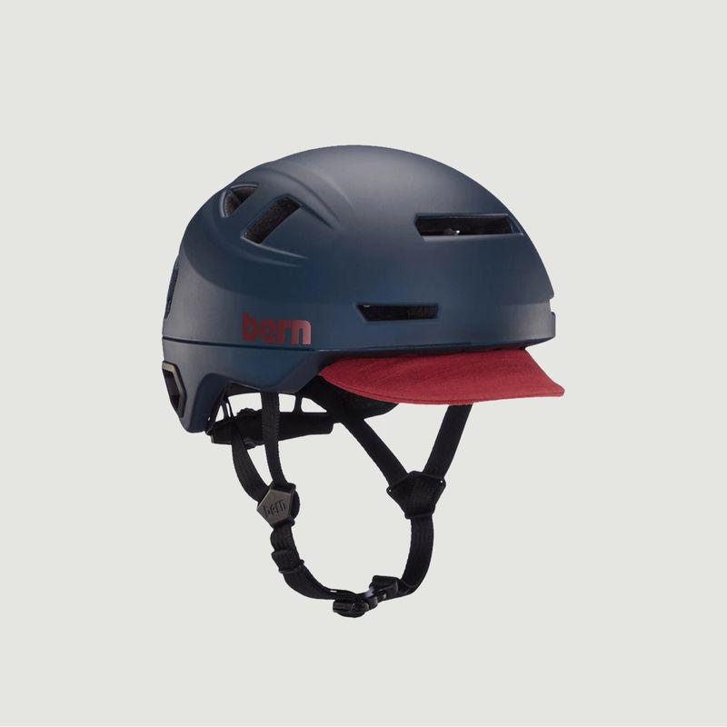 (有色差，实物颜色偏蓝）Hudson MIPS bike helmet Navy Blue Bern商品第1张图片规格展示