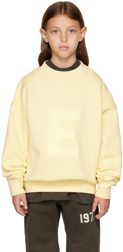 商品Essentials|Kids Yellow Logo Sweatshirt,价格¥356,第1张图片