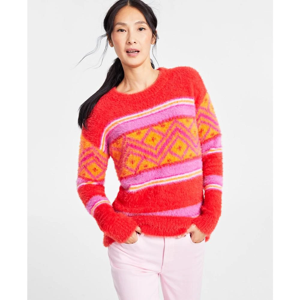 商品Charter Club|Holiday Lane Women's Fair Isle Long-Sleeve Sweater, Created for Macy's,价格¥131,第1张图片