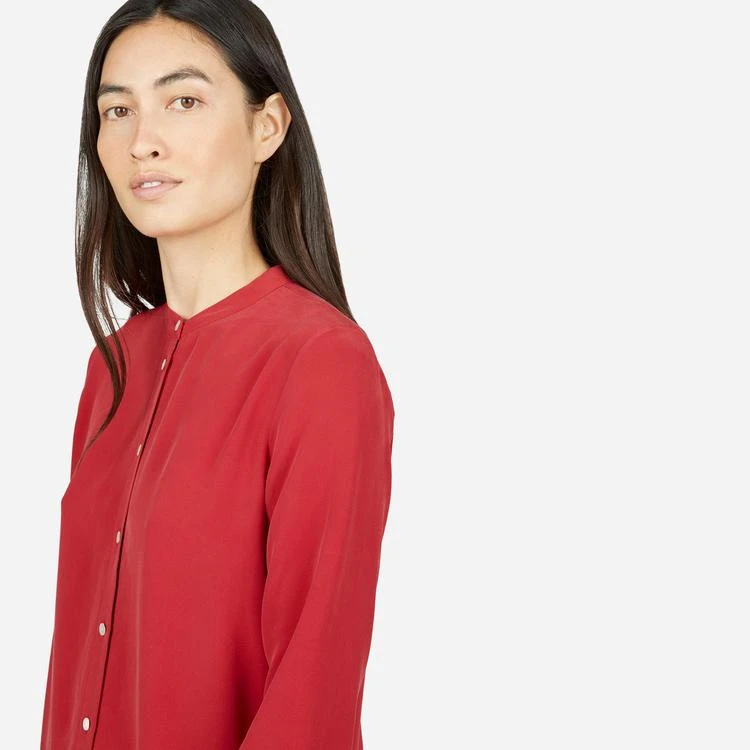 商品Everlane|宽松式真丝无领衬衣,价格¥457,第3张图片详细描述