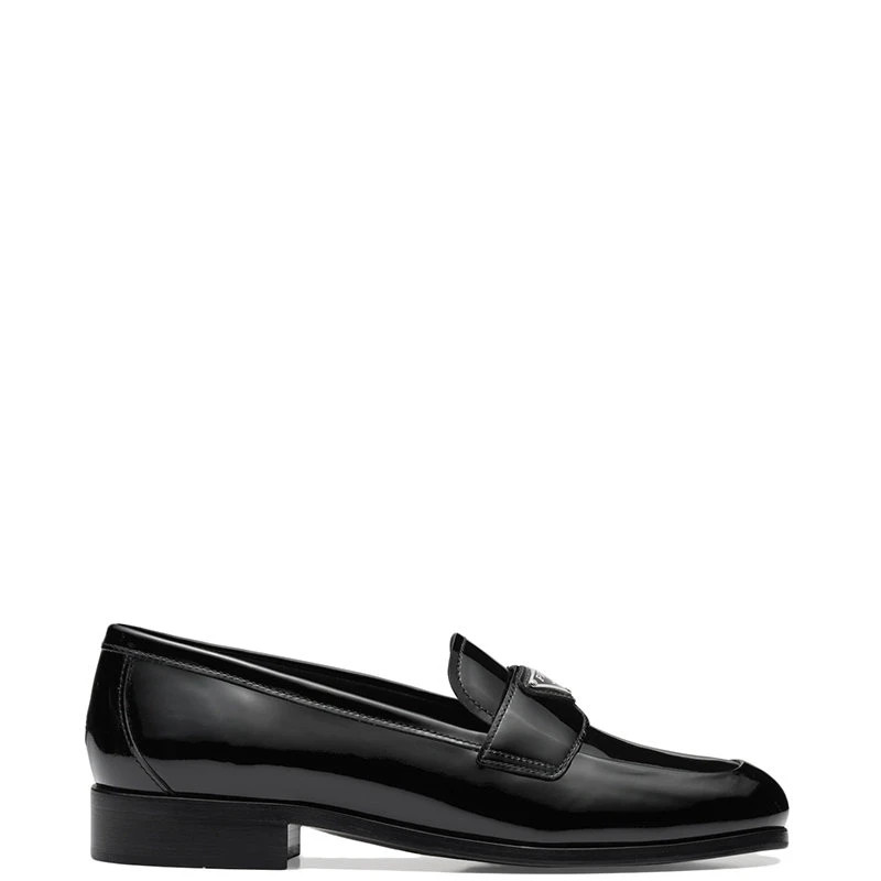 商品Prada|【预售3-7天】普拉达  女士黑色漆皮学院风便士乐福鞋1D902M_069_F0002_F_025,价格¥7397,第1张图片