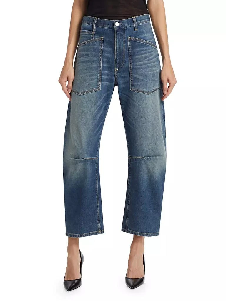 商品Nili Lotan|Shon Curved Ankle-Crop Jeans,价格¥2909,第3张图片详细描述