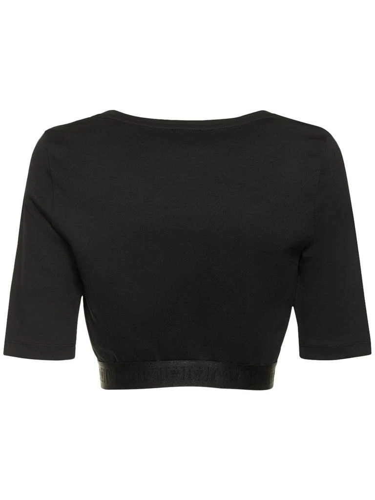 商品Wolford|Mighty 80s Cotton Blend Crop Top,价格¥1304,第4张图片详细描述