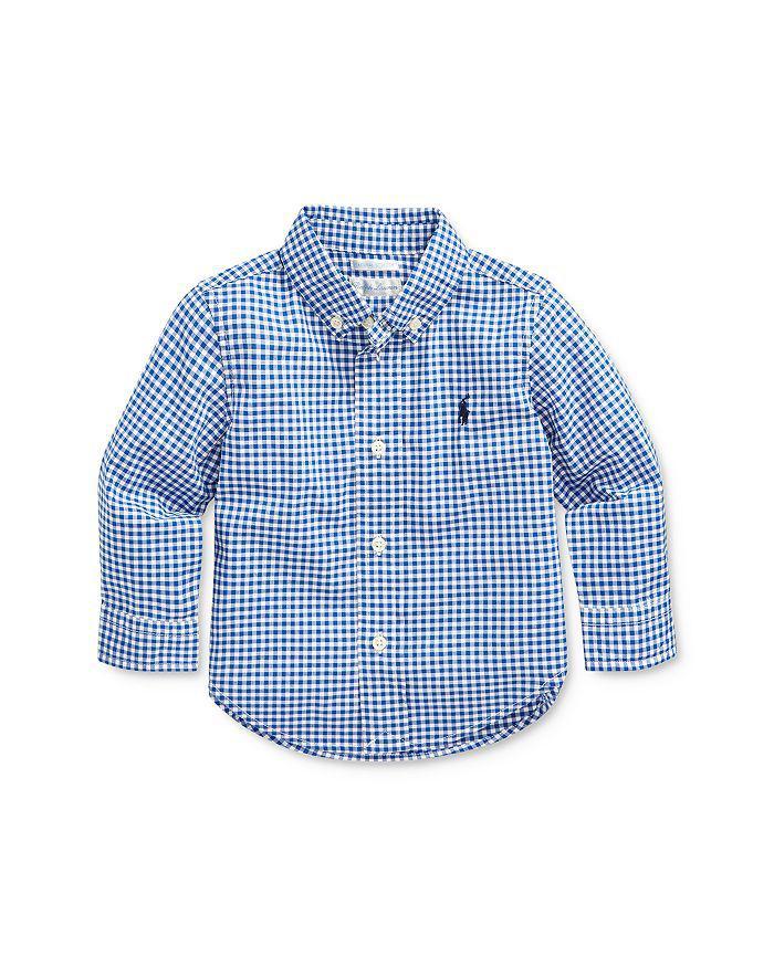 商品Ralph Lauren|Boys' Cotton Plaid Shirt - Baby,价格¥336,第3张图片详细描述