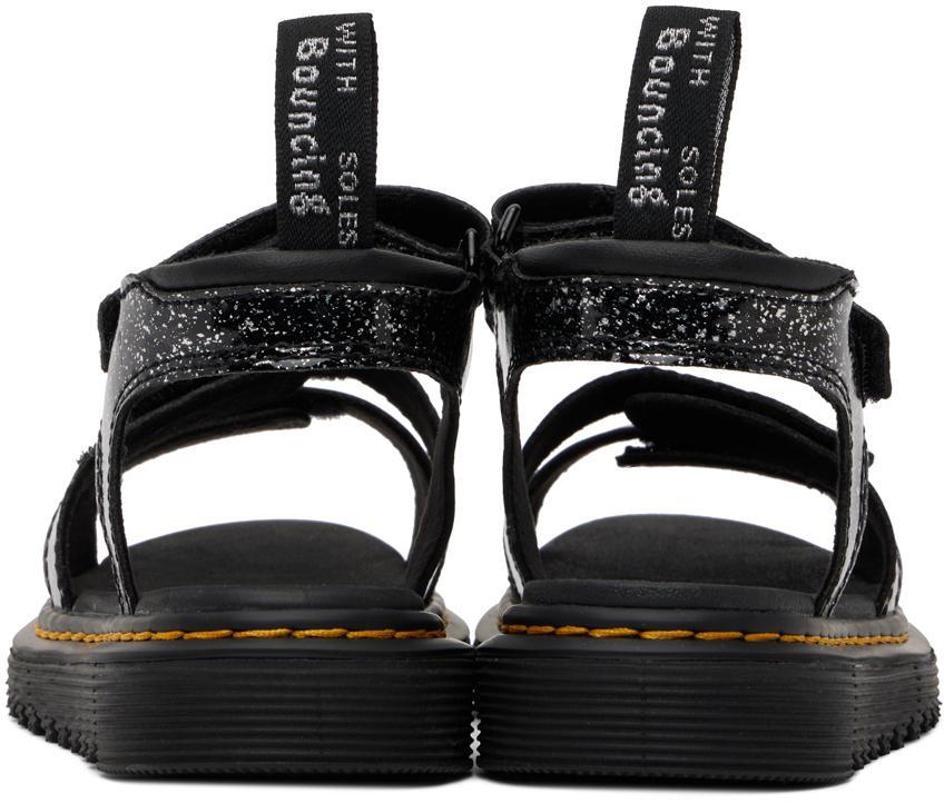 商品Dr. Martens|Kids Black Klaire Glitter Big Kids Sandals,价格¥449,第4张图片详细描述