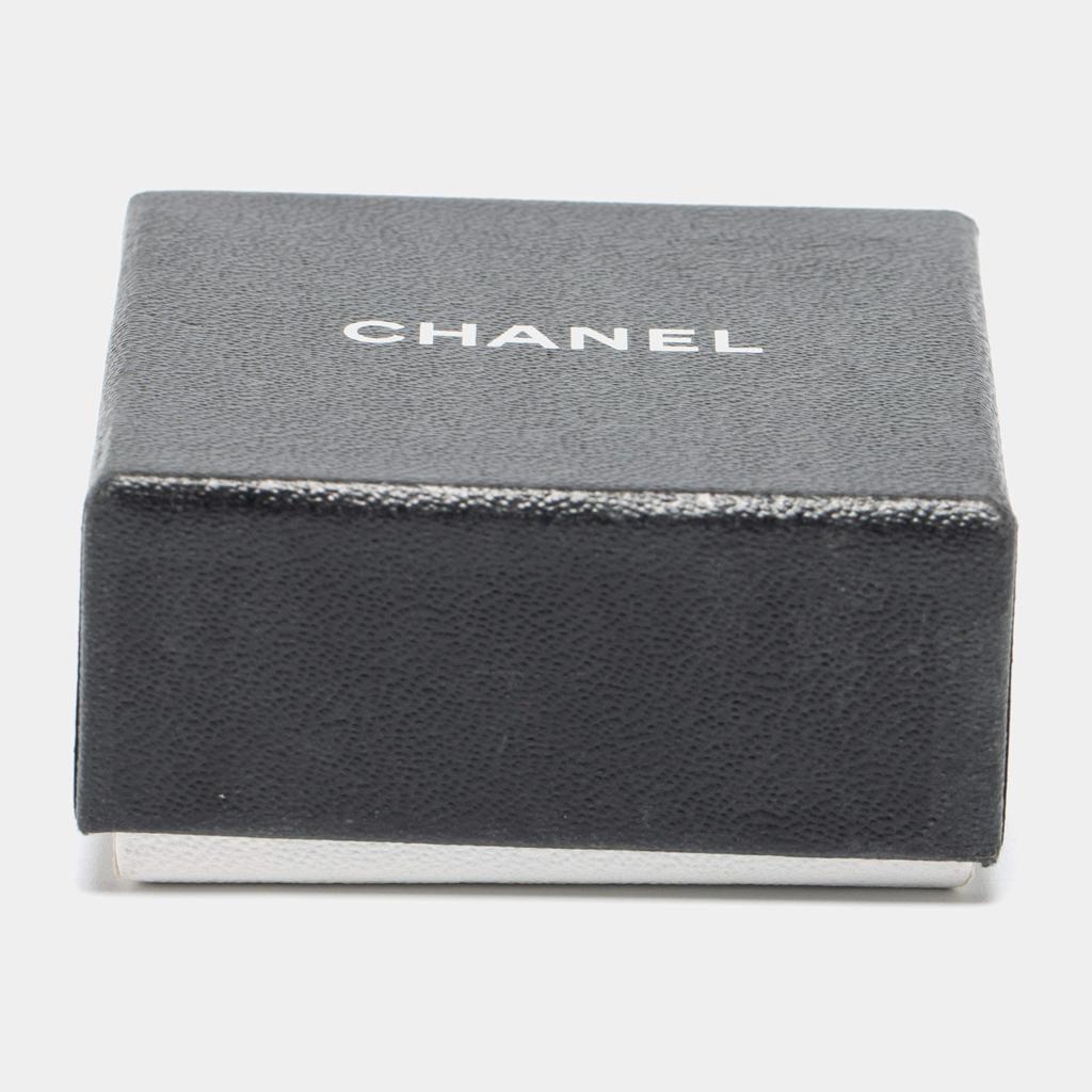 Chanel CC Resin Faux Pearl Gold Tone Metal Ring Size 53商品第9张图片规格展示
