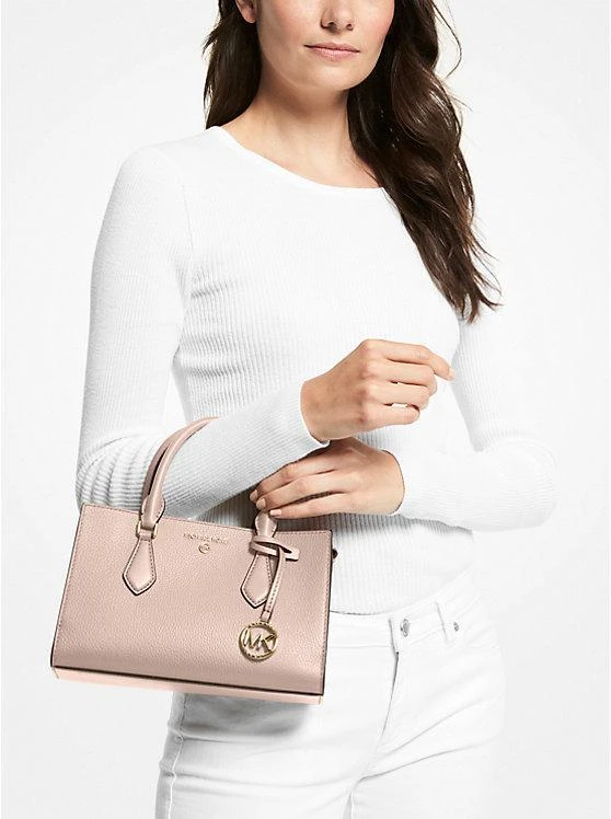 商品Michael Kors|小号Valerie荔枝纹皮革 手袋,价格¥840,第3张图片详细描述