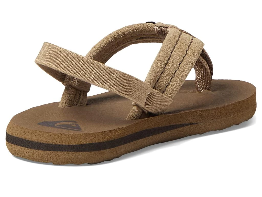 商品Quiksilver|Quiksilver Kids Carver Suede Core Flip Flops (Toddler),价格¥179,第5张图片详细描述