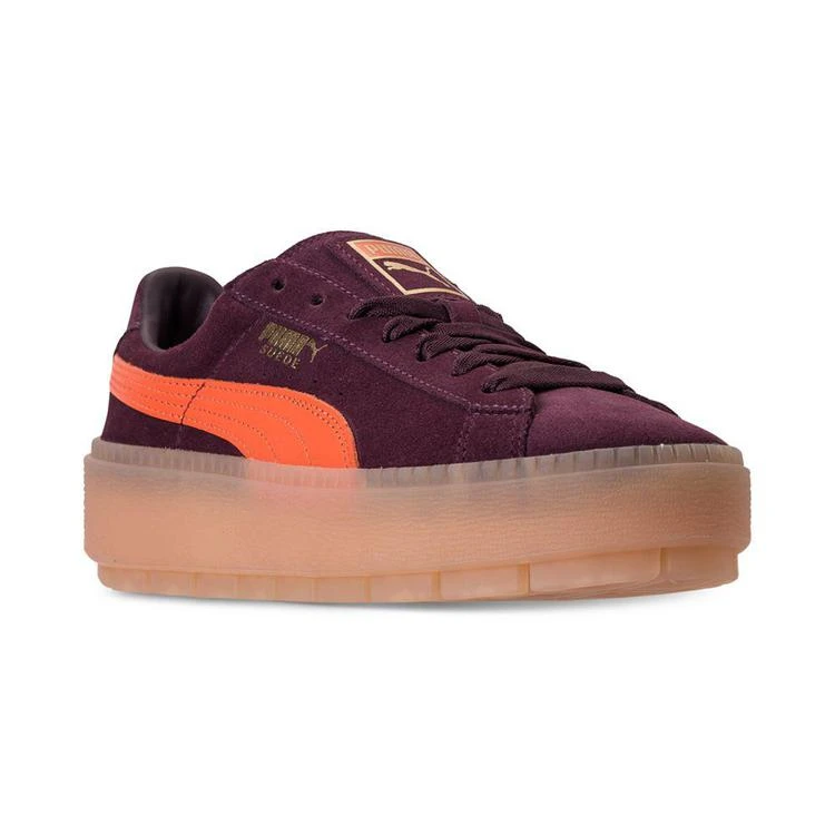 商品Puma|Women's Suede Platform Rugged Casual Sneakers from Finish Line,价格¥333,第1张图片