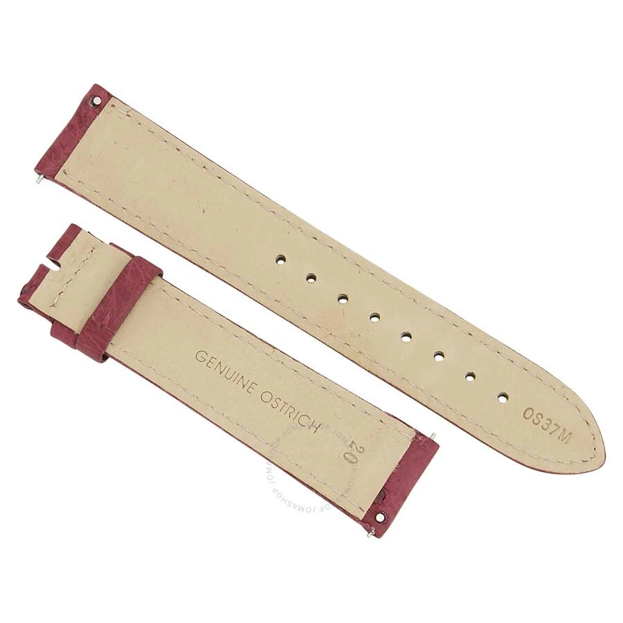 商品Hadley Roma|20 MM Matte Bougainvillea Ostrich Leather Strap,价格¥224,第2张图片详细描述