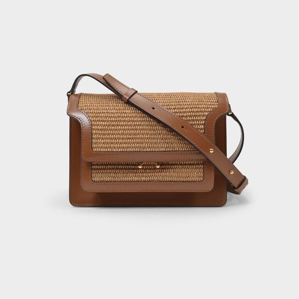 Trunk Soft Medium Bag in Brown Leather商品第1张图片规格展示