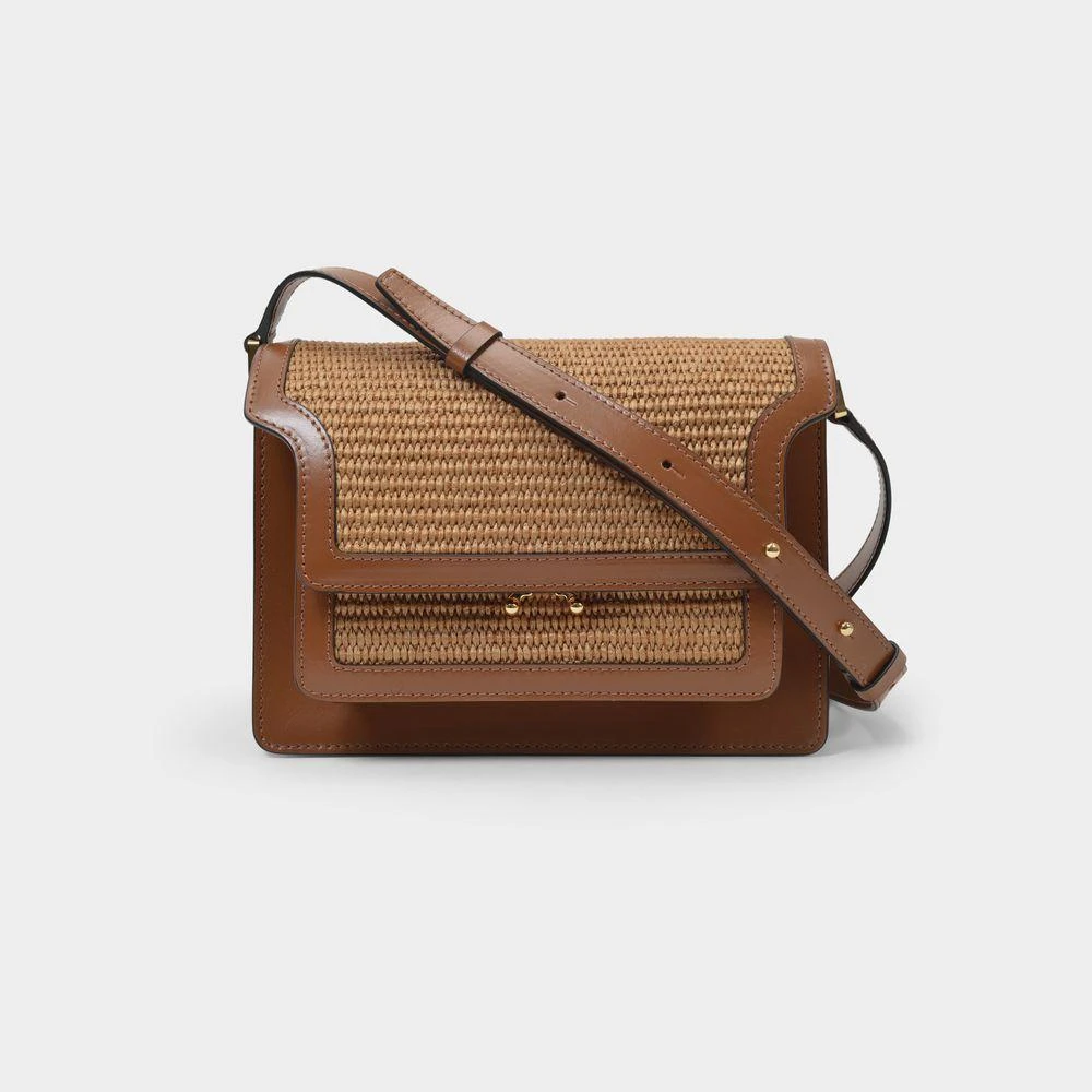 商品Marni|Trunk Soft Medium Bag in Brown Leather,价格¥14972,第1张图片