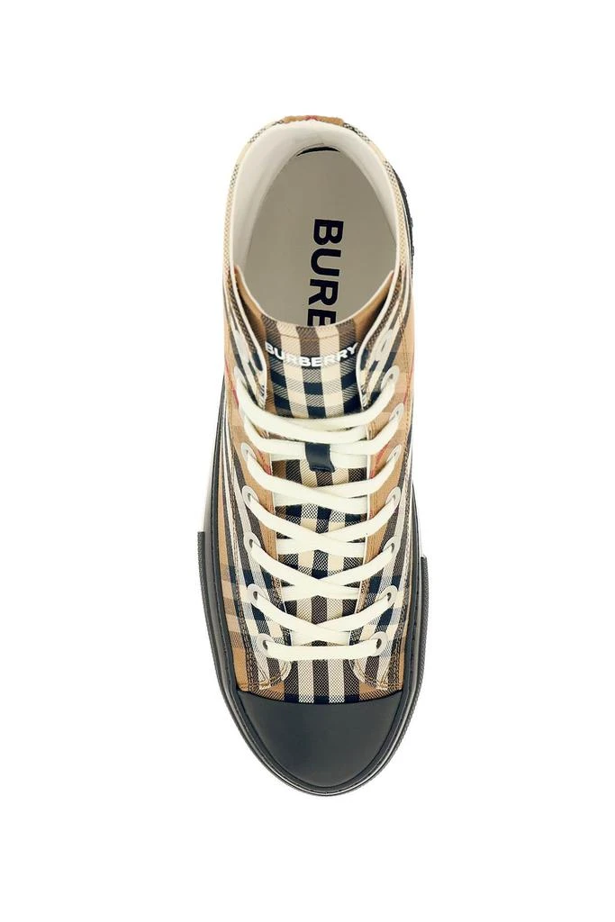 商品Burberry|Burberry vintage check canvas hi-top sneakers,价格¥3149,第2张图片详细描述