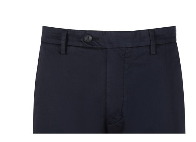 ZEGNA 男士深蓝色棉质休闲裤长裤 ZZ370-VZ115-B09商品第4张图片规格展示