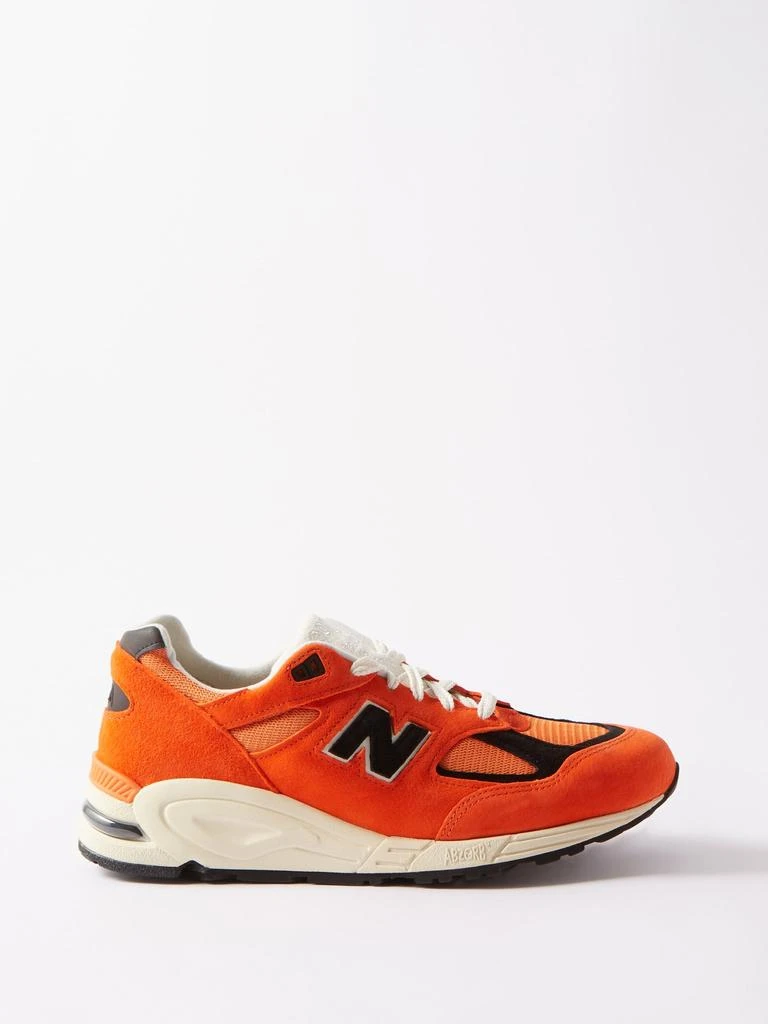 商品New Balance|Made in USA 990v2 suede and mesh trainers,价格¥1471,第1张图片