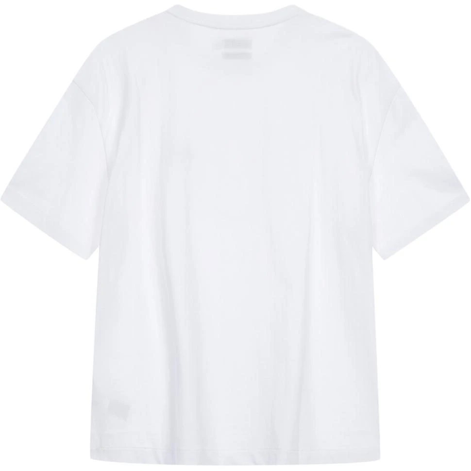 商品[国内直发] Calvin Klein|CALVIN KLEIN 纯色字母刺绣纯棉宽松短袖T恤 夏季 男款 白色,价格¥394,第3张图片详细描述