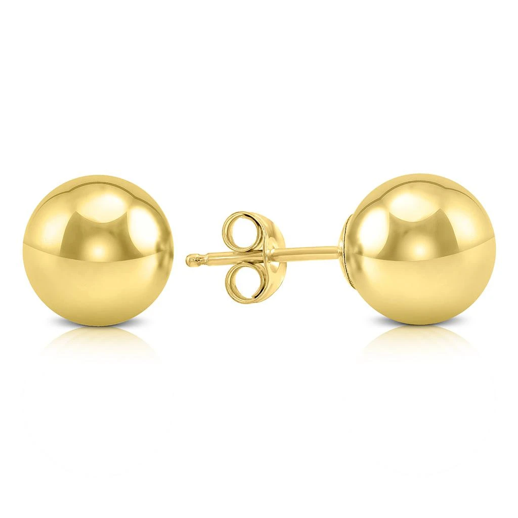 商品Monary|8MM 14K Yellow Gold Filled Round Ball Earrings,价格¥235,第1张图片