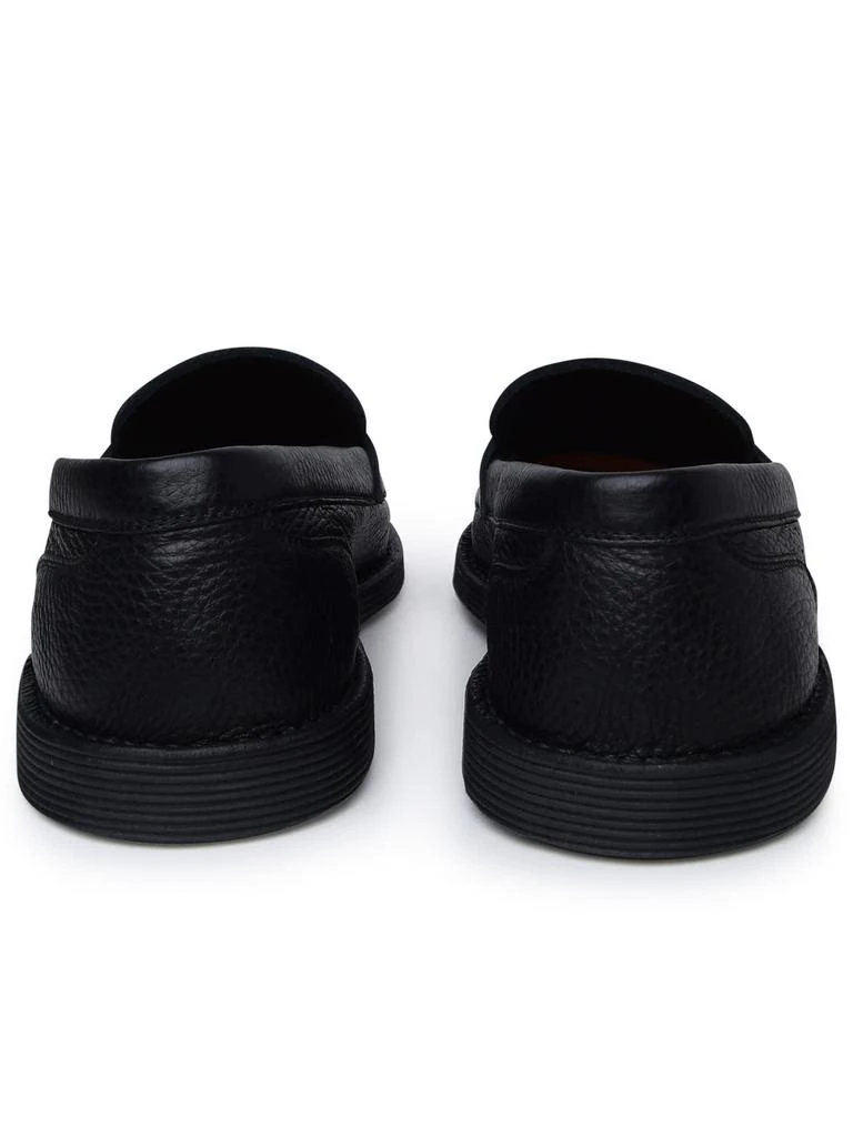 商品Dolce & Gabbana|Black Leather Loafers,价格¥5497,第4张图片详细描述