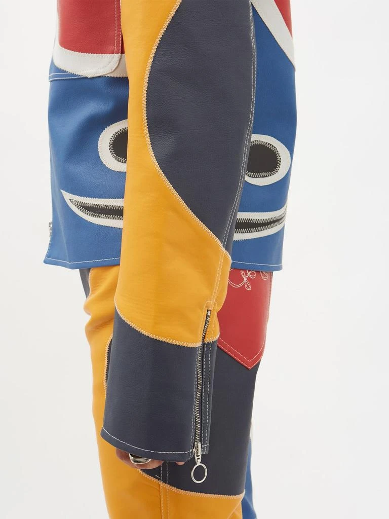 商品Charles Jeffrey Loverboy|Patchwork faux-leather jacket,价格¥4381,第4张图片详细描述