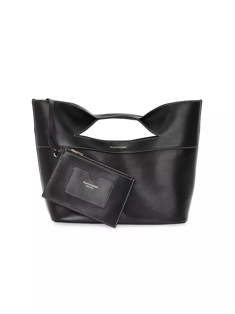 商品Alexander McQueen|The Small Bow Leather Top-Handle Bag,价格¥16817,第5张图片详细描述