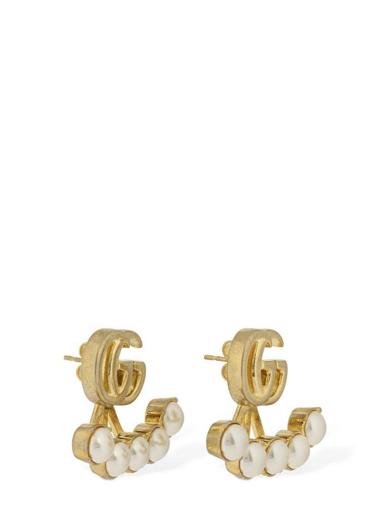 商品Gucci|Gg Marmont Imitation Pearl Earrings,价格¥4766,第1张图片