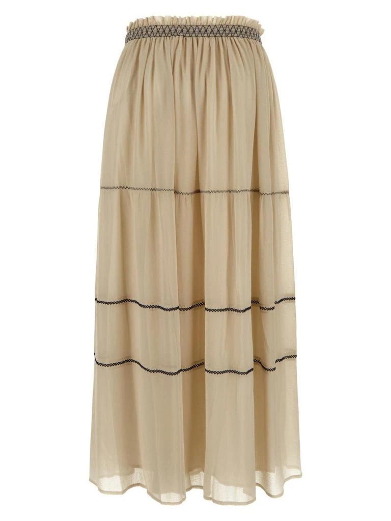 商品See by Chloé|Antique White Skirt,价格¥2087,第2张图片详细描述