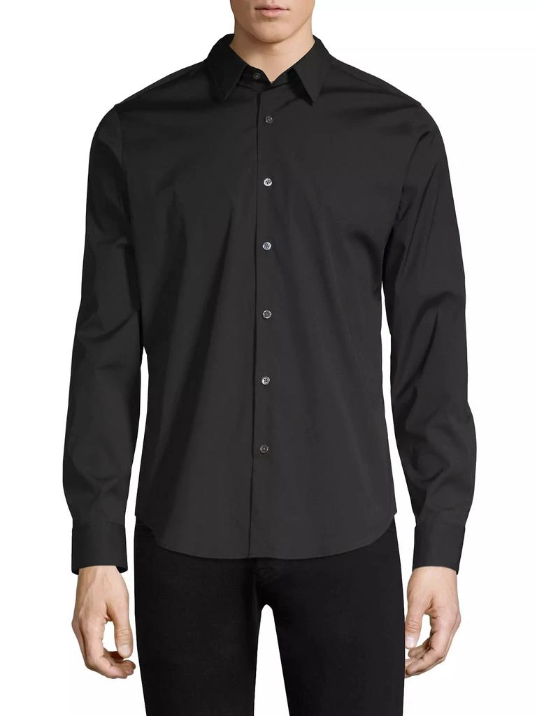 商品Theory|Sylvain Wealth Poplin Long-Sleeve Shirt,价格¥1100,第1张图片