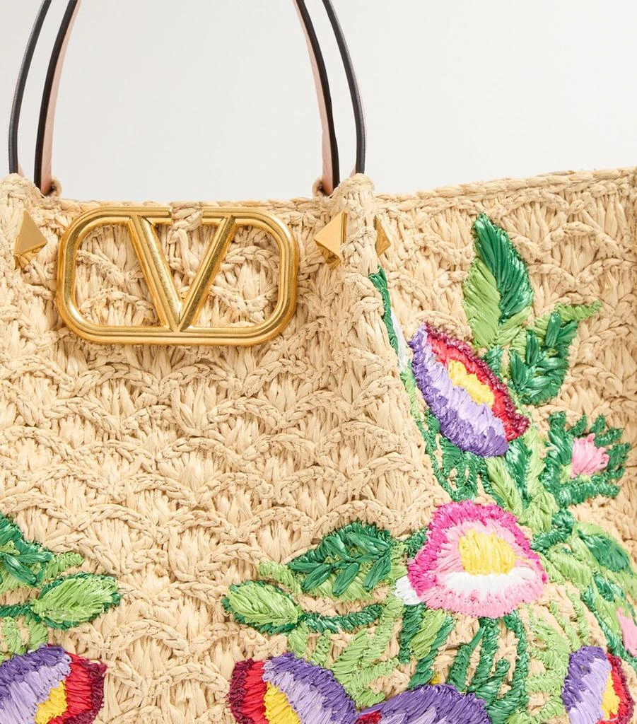 Raffia Floral VLogo Tote Bag 商品