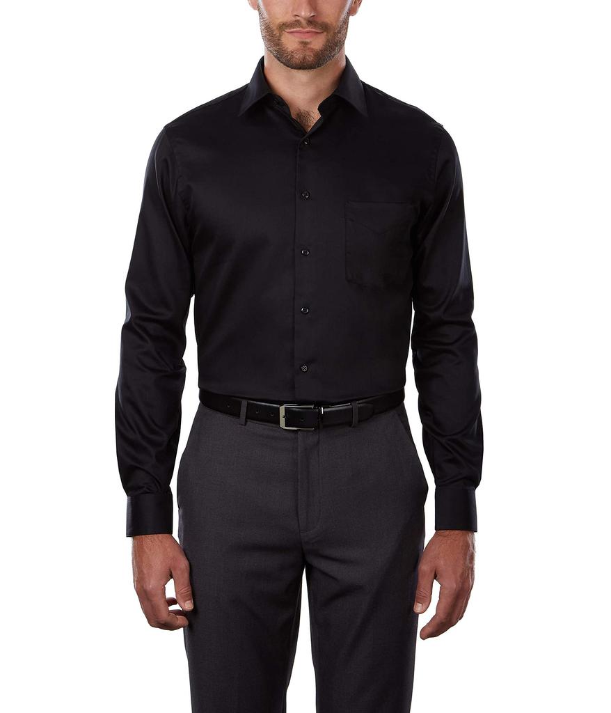 Men's Dress Shirts Regular Fit Lux Sateen Stretch Solid商品第2张图片规格展示
