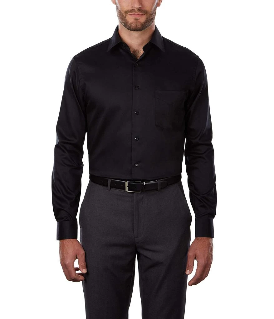 商品Van Heusen|Men's Dress Shirts Regular Fit Lux Sateen Stretch Solid,价格¥209,第2张图片详细描述