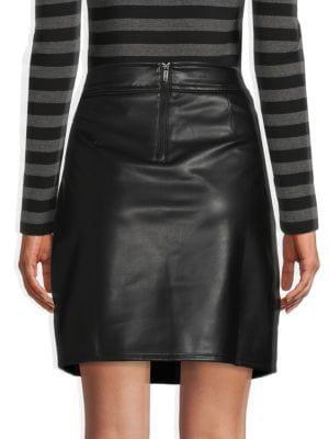 商品Karl Lagerfeld Paris|Faux Leather Skirt,价格¥372,第4张图片详细描述