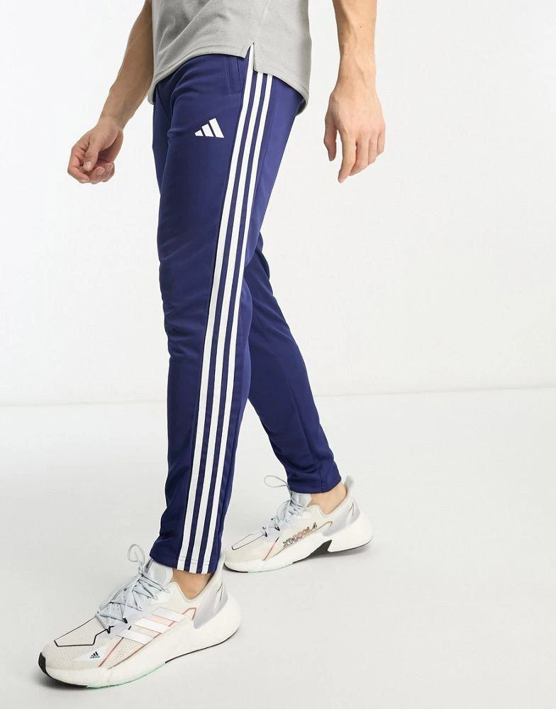 商品Adidas|adidas Training Train Essentials 3 stripe joggers in navy,价格¥298,第1张图片