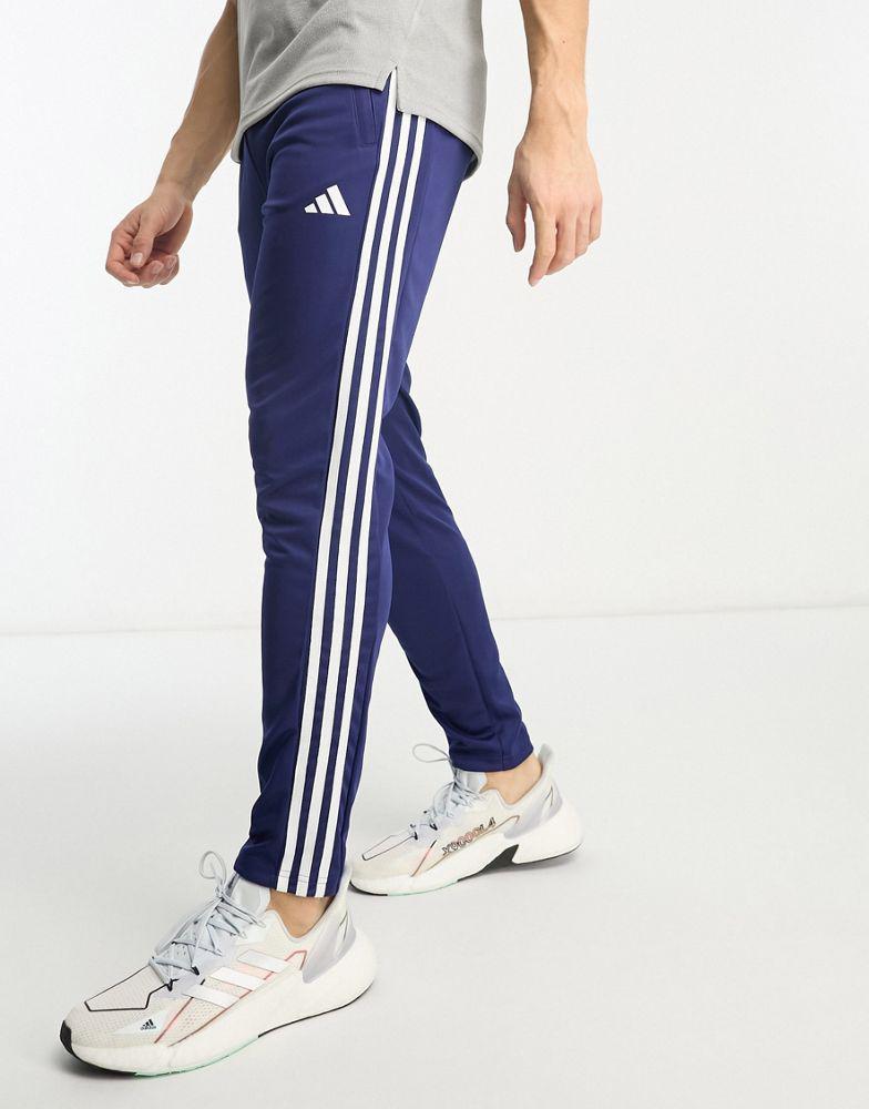 商品Adidas|adidas Training Train Essentials 3 stripe joggers in navy,价格¥337,第1张图片