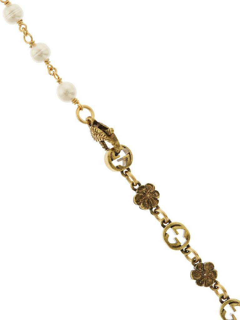 商品Gucci|Gg Flower Imitation Pearl Necklace,价格¥6869,第5张图片详细描述