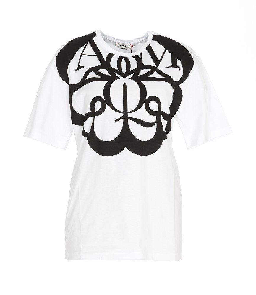 Alexander McQueen Graphic Print Crewneck T-Shirt商品第1张图片规格展示