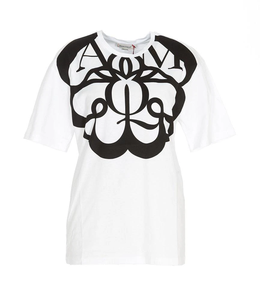 商品Alexander McQueen|Alexander McQueen Graphic Print Crewneck T-Shirt,价格¥1370,第1张图片