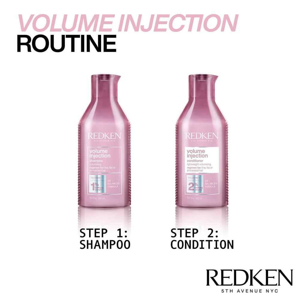 Redken Volume Injection Shampoo 300ml and Volume Injection Conditioner 250ml Duo商品第6张图片规格展示