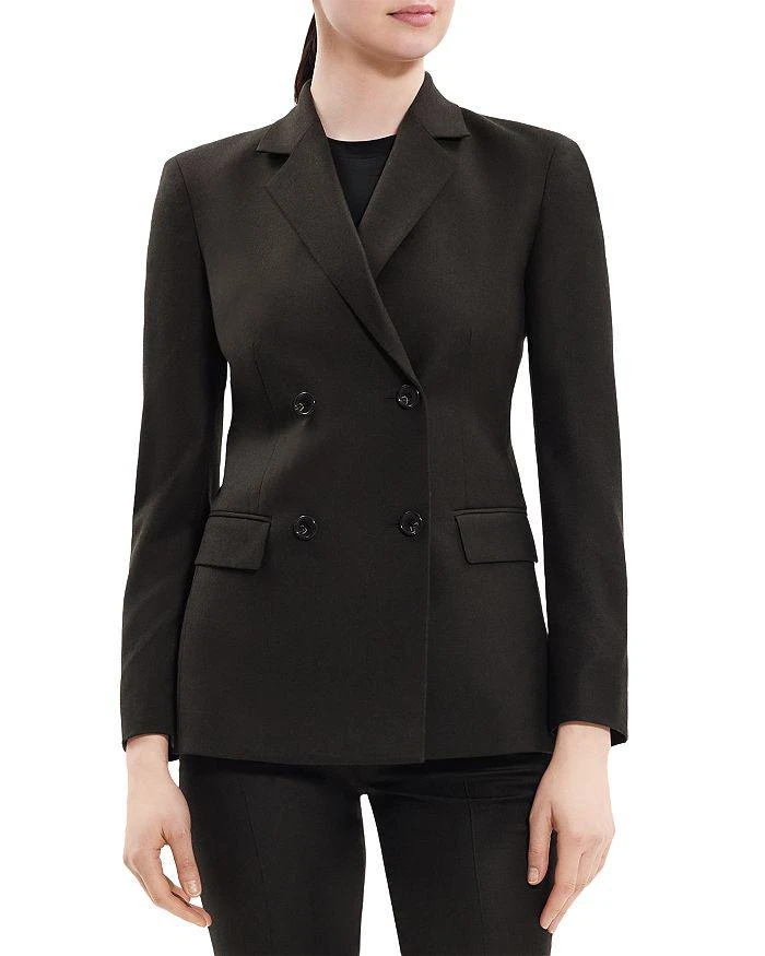 商品Theory|Wool Slim Double Breasted Blazer,价格¥4214,第1张图片详细描述