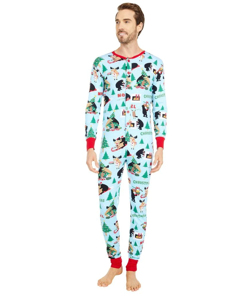 商品Little Blue House by Hatley|Wild About Christmas Adult Union Suit One-Piece,价格¥284,第1张图片