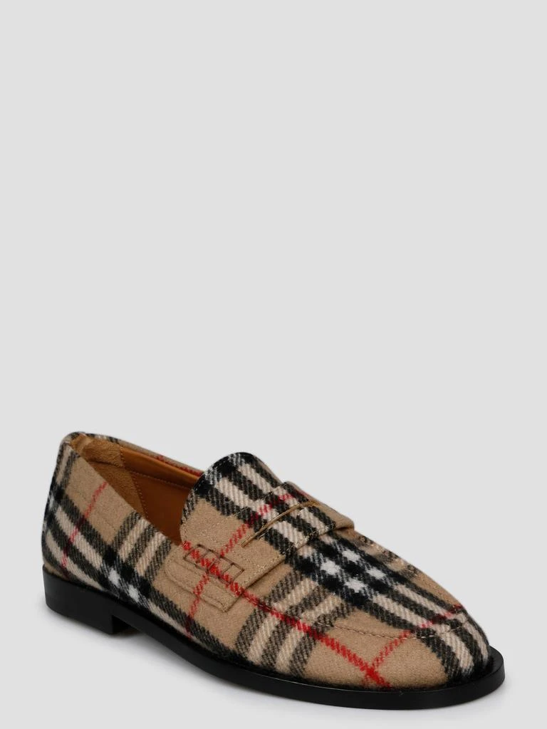 商品Burberry|Hackney check wool felt loafers,价格¥4187,第2张图片详细描述