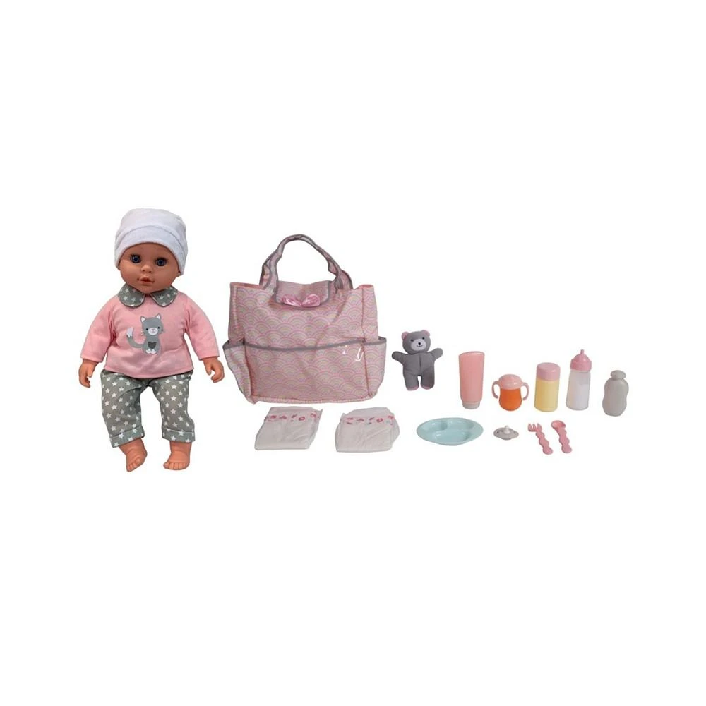 商品Redbox|Dream Collection 16" Pretend Play Baby Doll With Diaper Bag Accessories Set,价格¥202,第1张图片