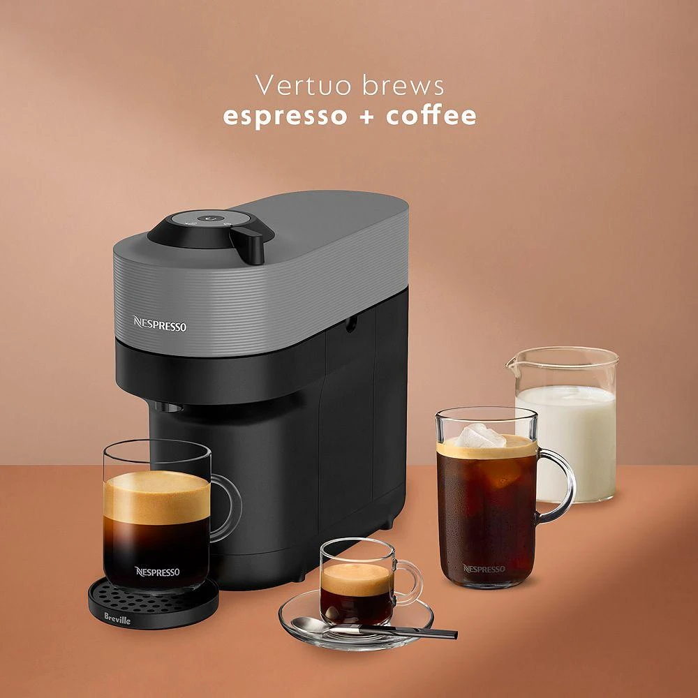 Vertuo Pop+ Coffee and Espresso Maker by Breville in Grey 商品