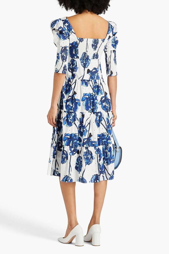 商品Diane von Furstenberg|Nora floral-print broderie anglaise cotton midi dress,价格¥740,第3张图片详细描述
