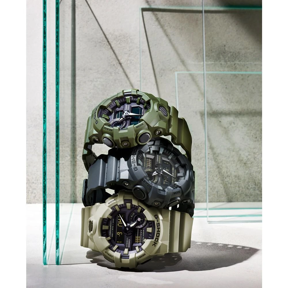 商品G-Shock|男士电子表 绿色树脂表带手表 53mm手表,价格¥743,第4张图片详细描述