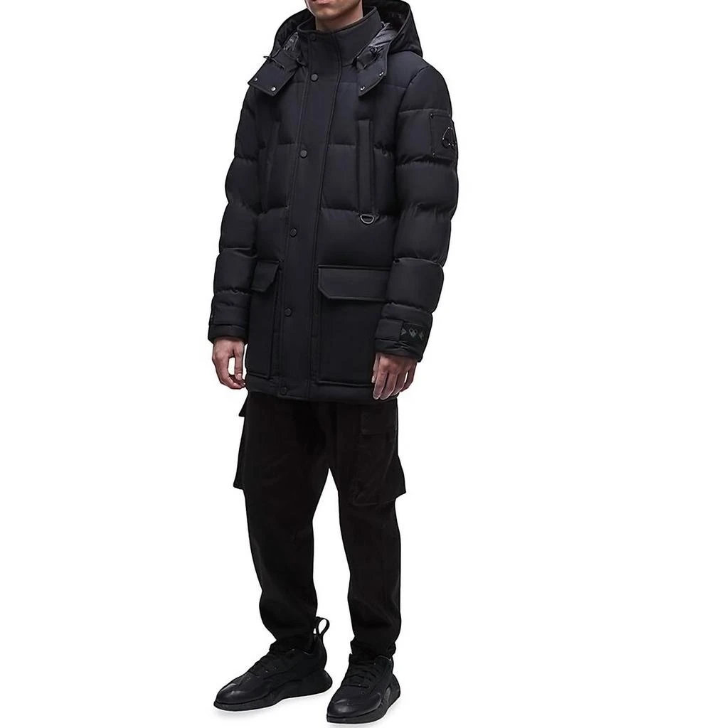 商品Moose Knuckles|Men's Solid Après Ski Valleyfield 2 Jacket Down Winter Coat In Black,价格¥6526,第2张图片详细描述