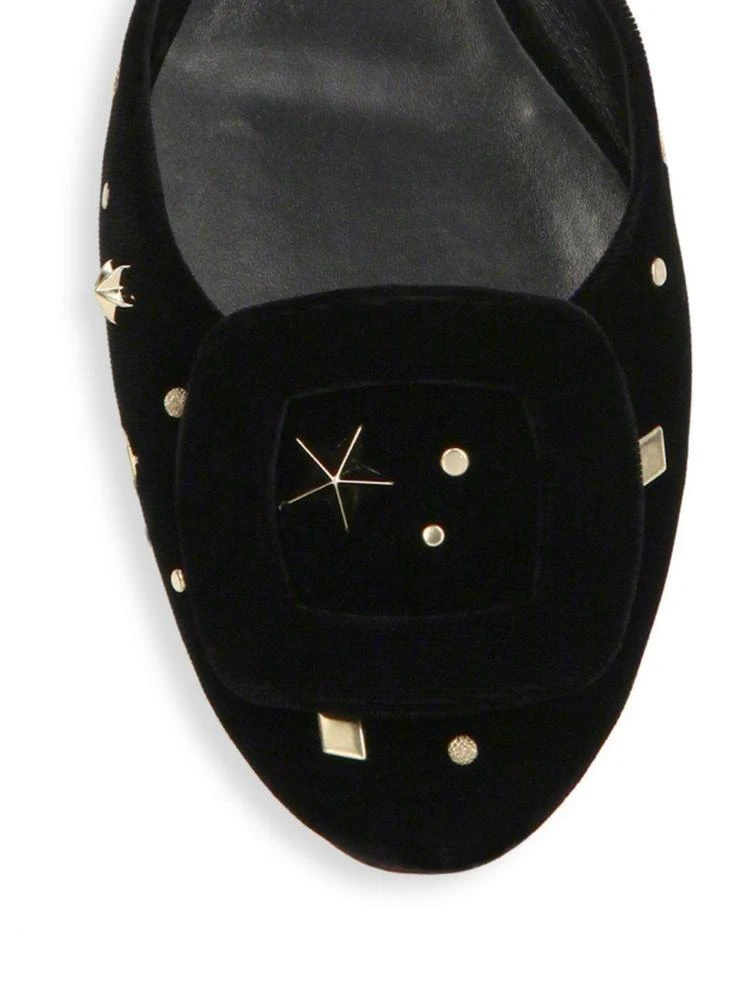 商品Roger Vivier|Astre Studded Velvet Flats,价格¥6720,第3张图片详细描述