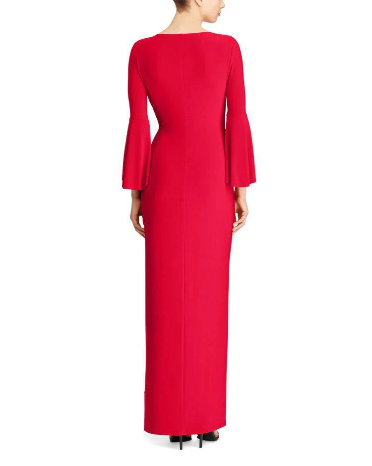 商品Ralph Lauren|Bell-Sleeve Jersey Gown,价格¥711,第2张图片详细描述