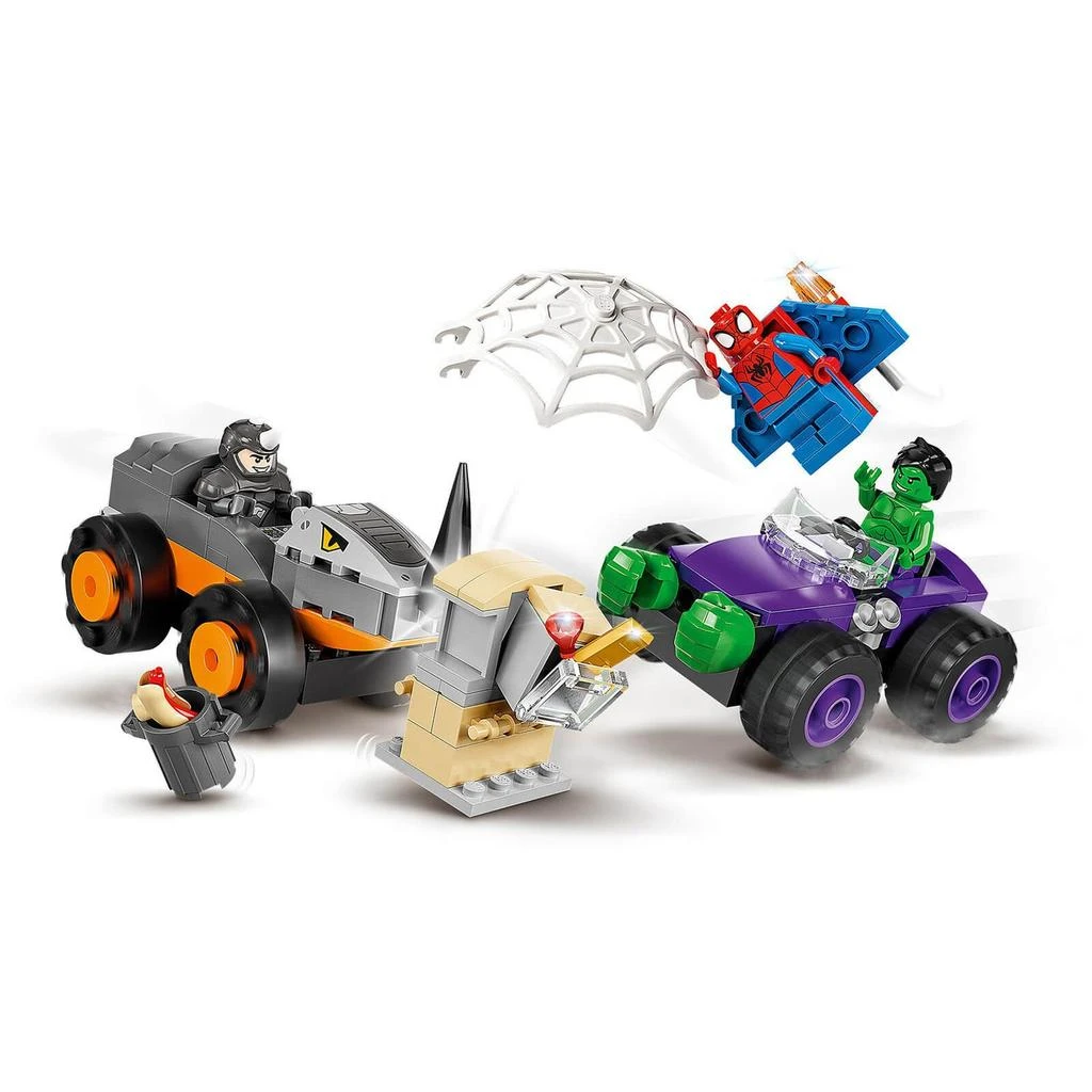 商品LEGO|LEGO Marvel Hulk vs Rhino Monster Truck Showdown Set (10782),价格¥135,第2张图片详细描述