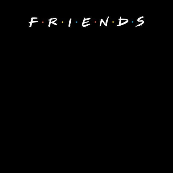 商品Original Hero|Friends Logo Contrast Women's T-Shirt - Black,价格¥175,第2张图片详细描述
